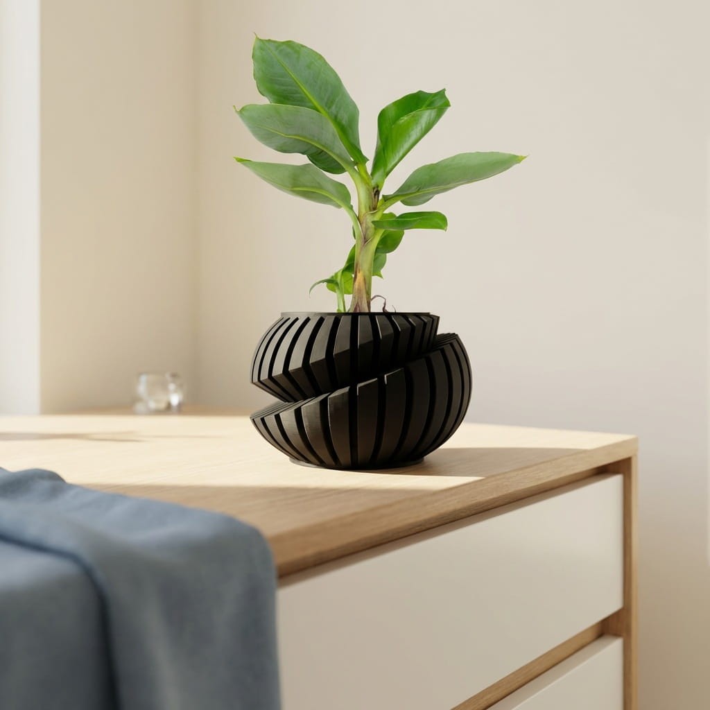 Navira 3D – nowoczesna doniczka z druku 3D wykonana z biodegradowalnego PLA, stworzona z myślą o wyjątkowych wnętrzach - łazienka.jpg