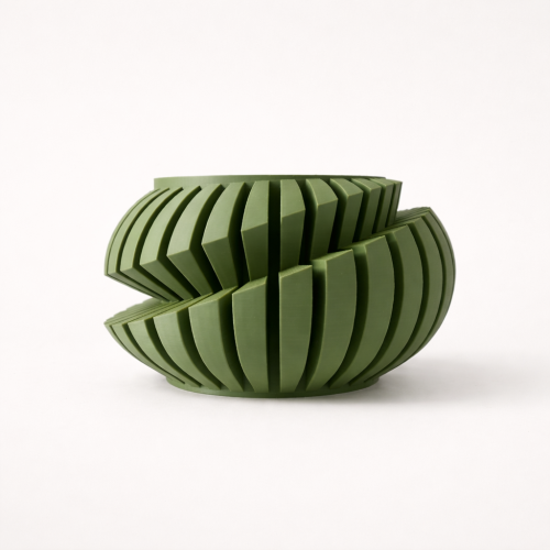 Doniczka Navira 3D – Geometryczna doniczka z PLA tworzona na zamówienie